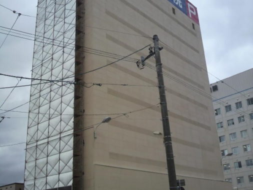 函館中央病院立体駐車場 解体工事